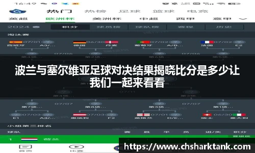 波兰与塞尔维亚足球对决结果揭晓比分是多少让我们一起来看看